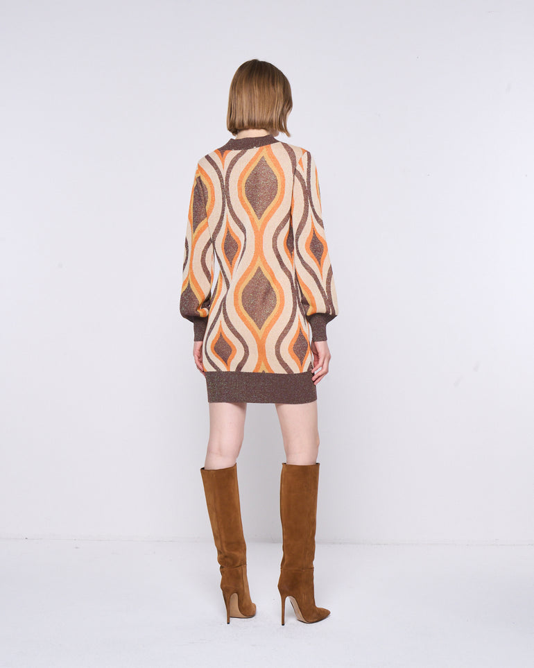 Silvian Heach Abito a fantasia in lurex Online