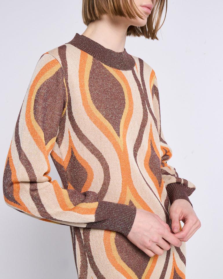 Silvian Heach Abito a fantasia in lurex Online
