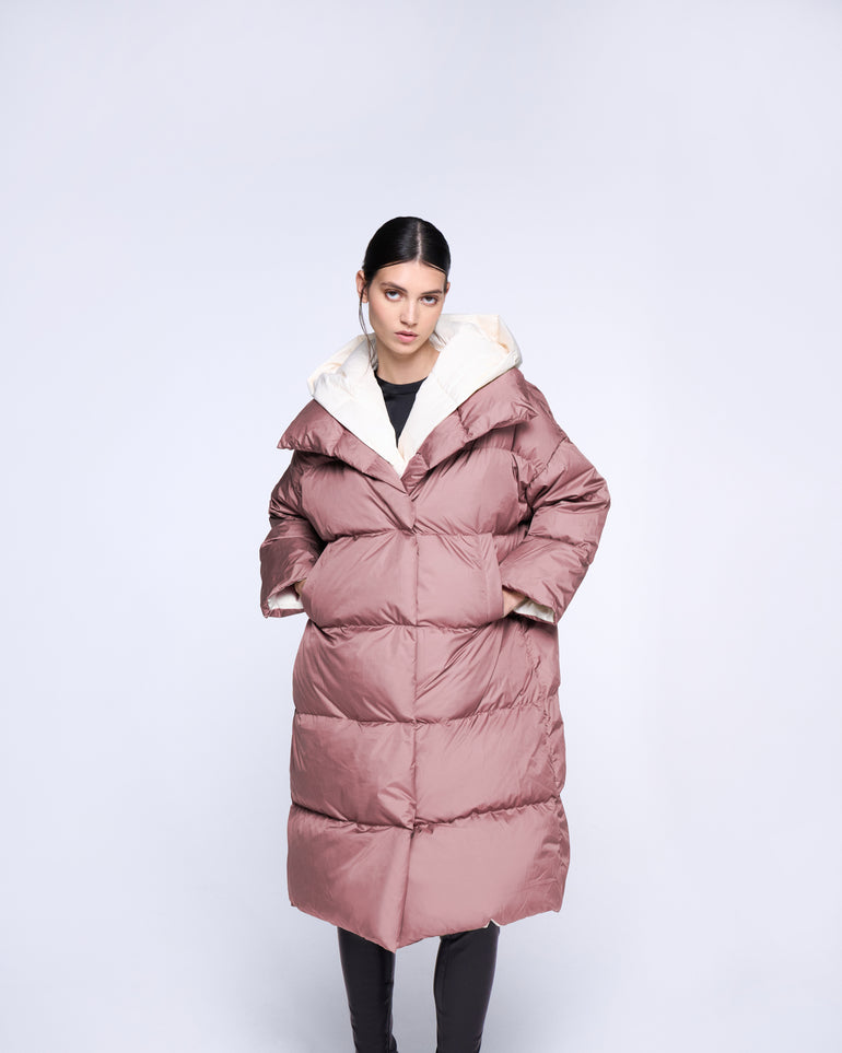 Silvian Heach Piumino lungo con collo ampio Saldi
