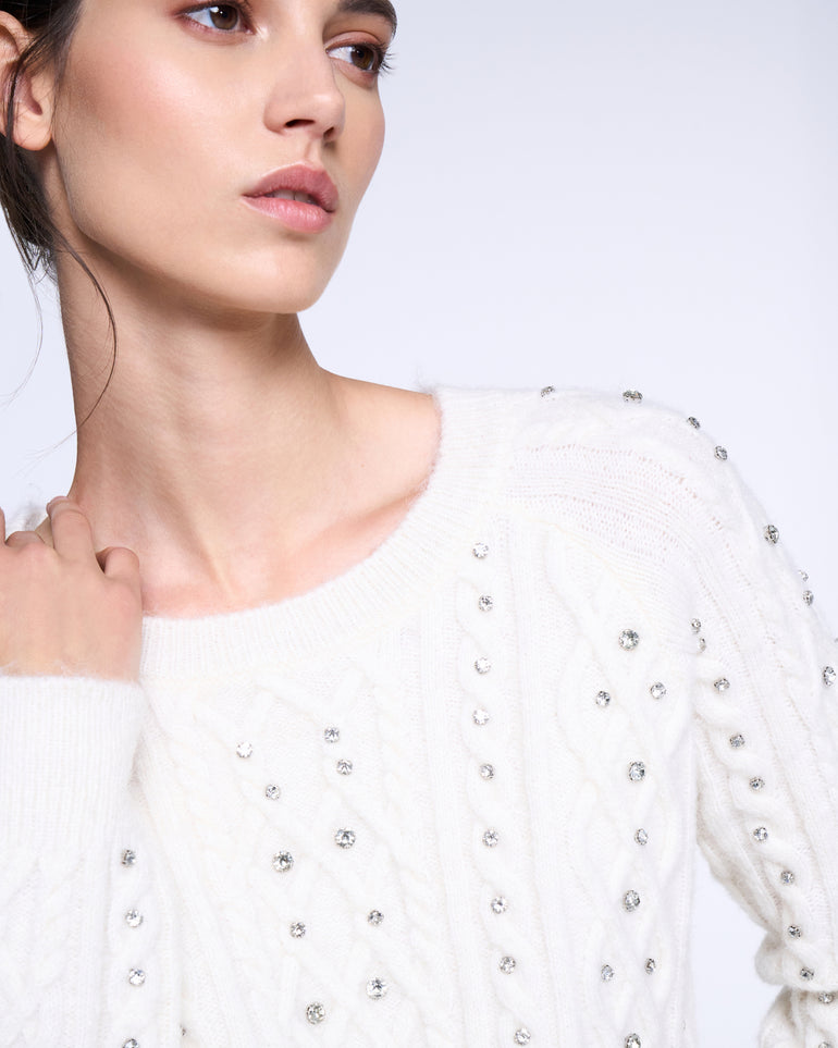 Silvian Heach Maglione con strass Moda
