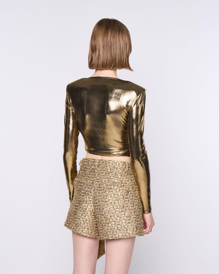 Silvian Heach Maglia crop con fiocco laterale Offerte