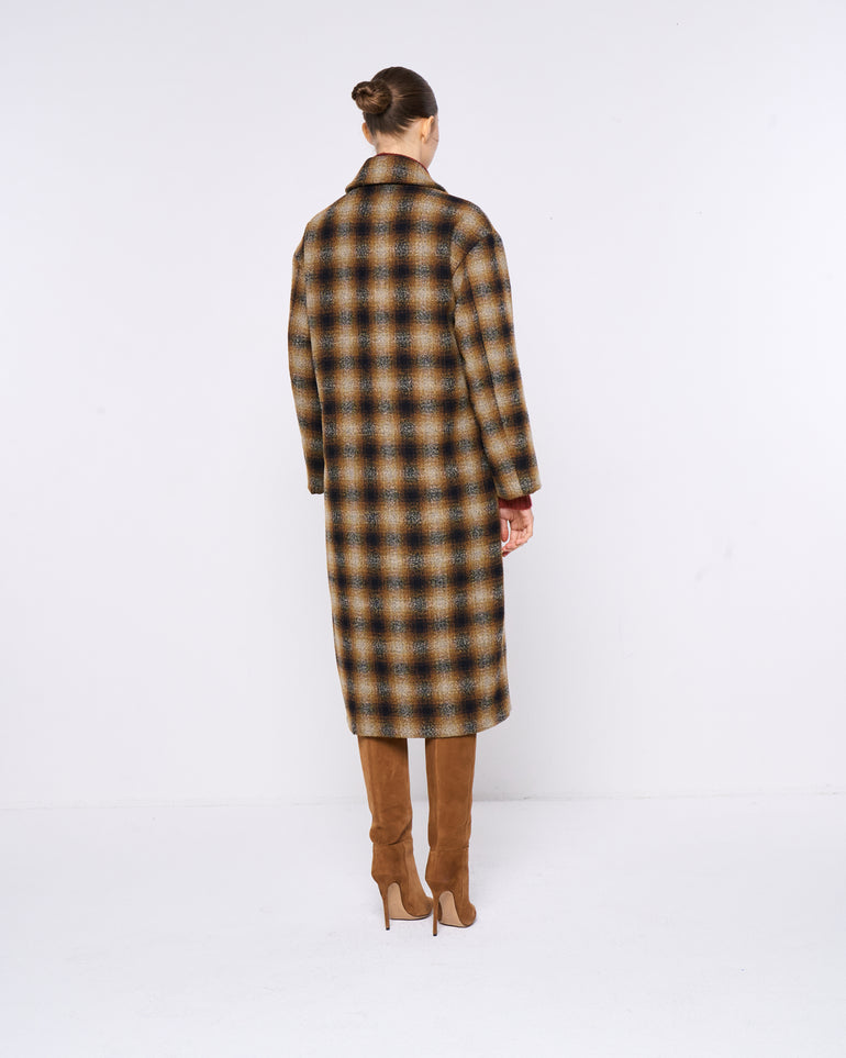 Silvian Heach Cappotto doppiopetto a quadri Fino Al -60%