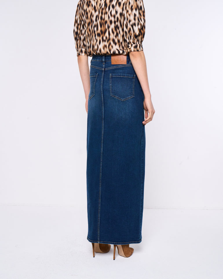 Silvian Heach Gonna lunga in denim Hotsell