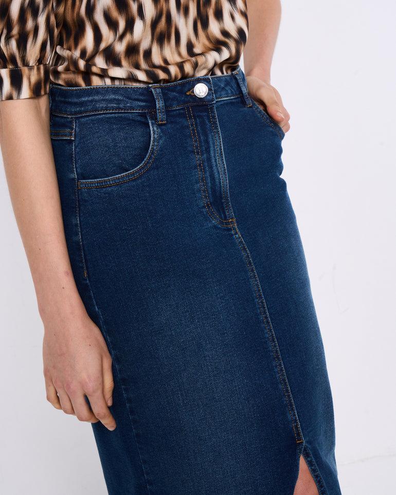 Silvian Heach Gonna lunga in denim Hotsell
