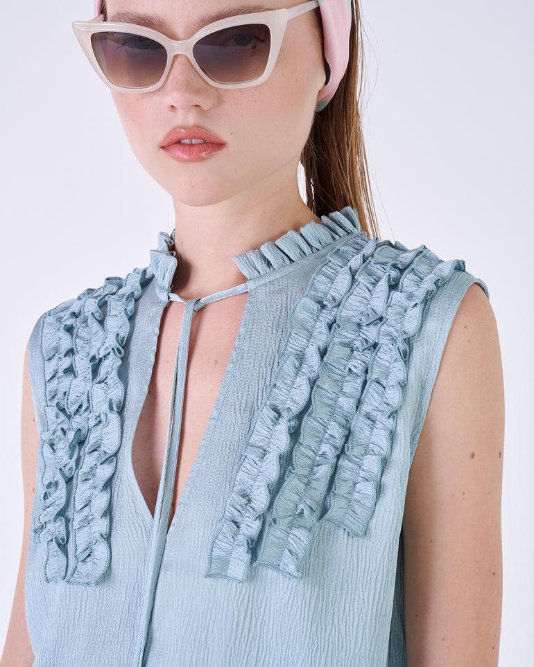 Silvian Heach Top con rouches Vendita Calda