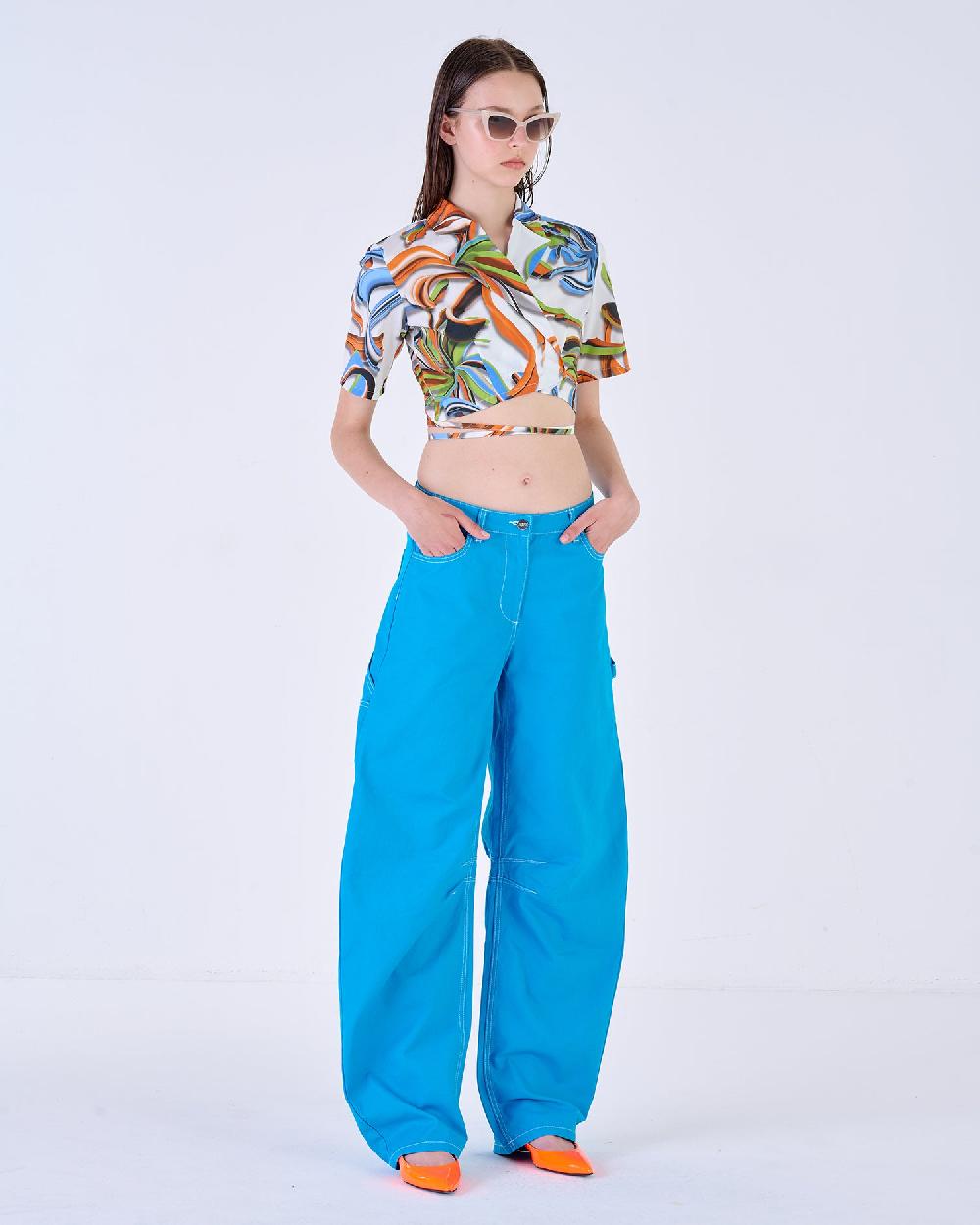 Silvian Heach Camicia cropped a fiori 2025