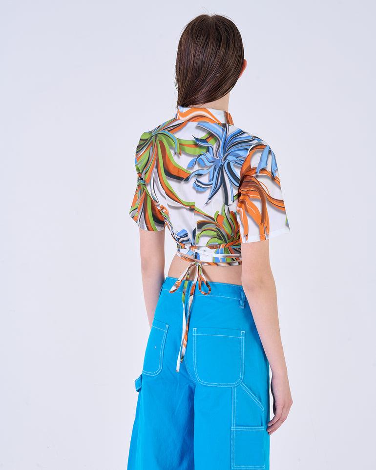Silvian Heach Camicia cropped a fiori 2025