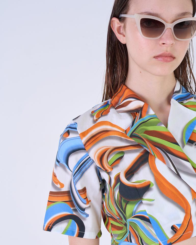 Silvian Heach Camicia cropped a fiori 2025