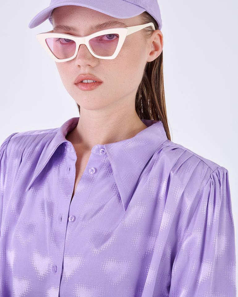 Silvian Heach Blusa con spalline arricciate Pezzi Unici
