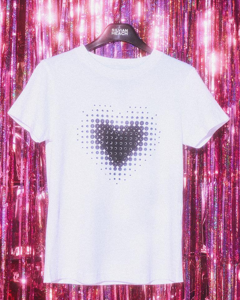 Silvian Heach T-shirt con stampa a cuore Convenienza