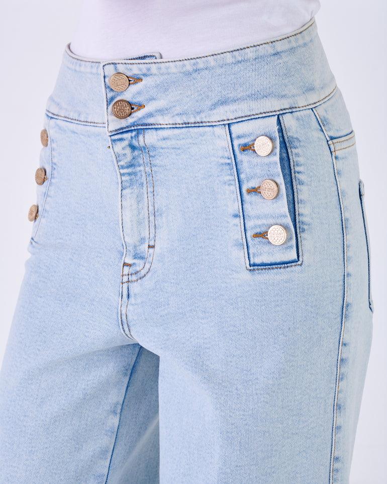 Silvian Heach Jeans con bottoni decorativi In Vendita