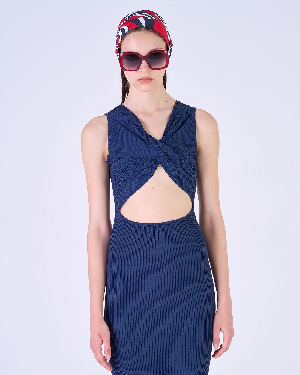 Silvian Heach Abito midi con incrocio Saldi