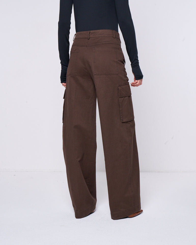 Silvian Heach Pantalone cargo gamba larga Economico