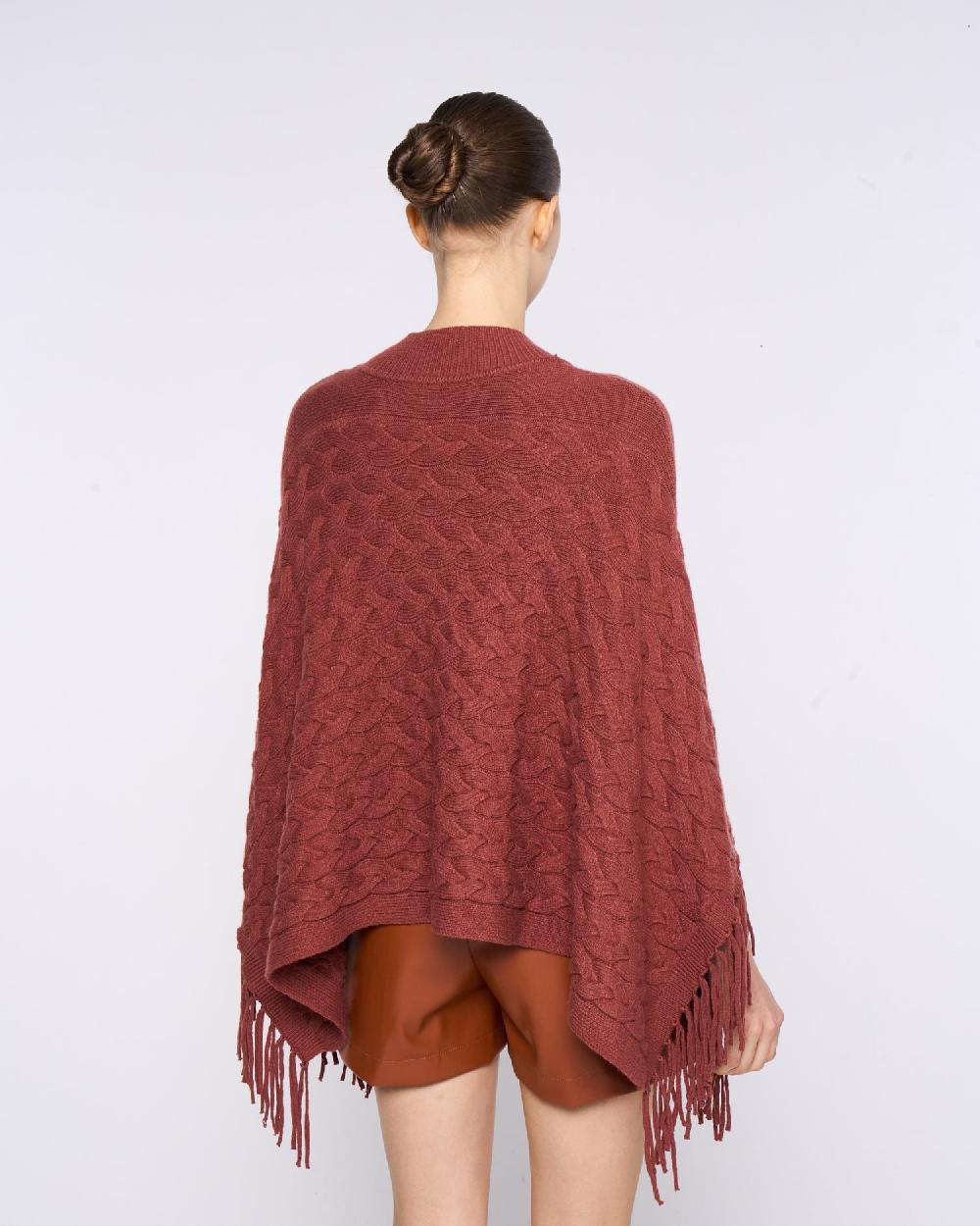 Silvian Heach Poncho in maglia intrecciata Vendita