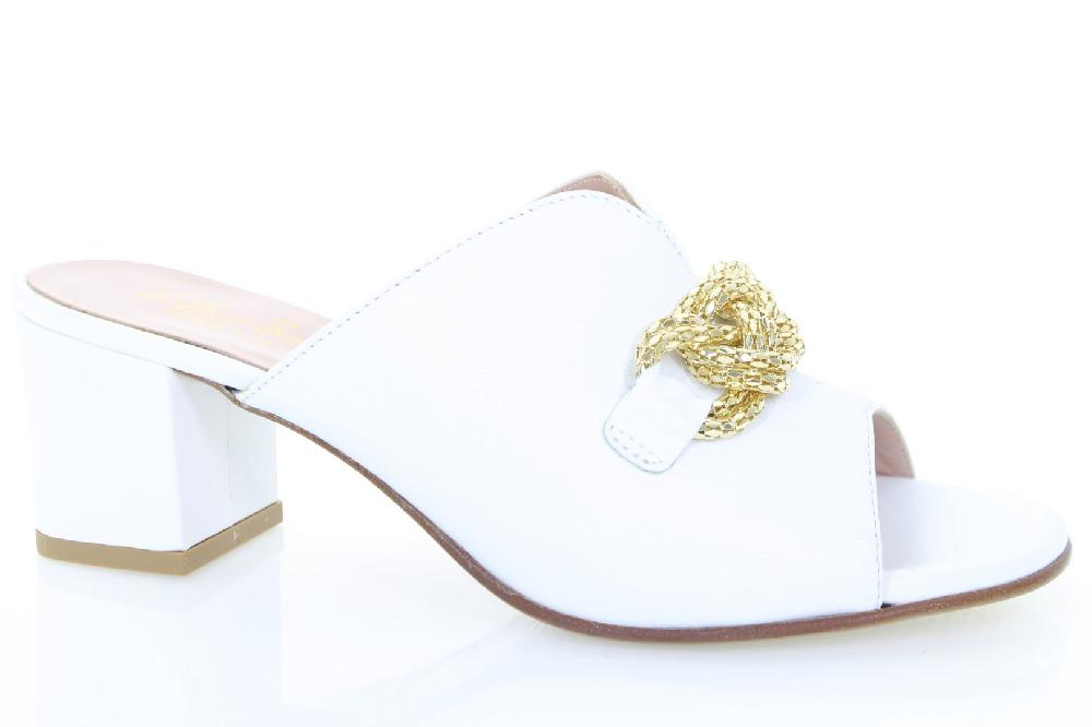 Soffice Sogno Sabot in pelle con access. catena Vendite Flash