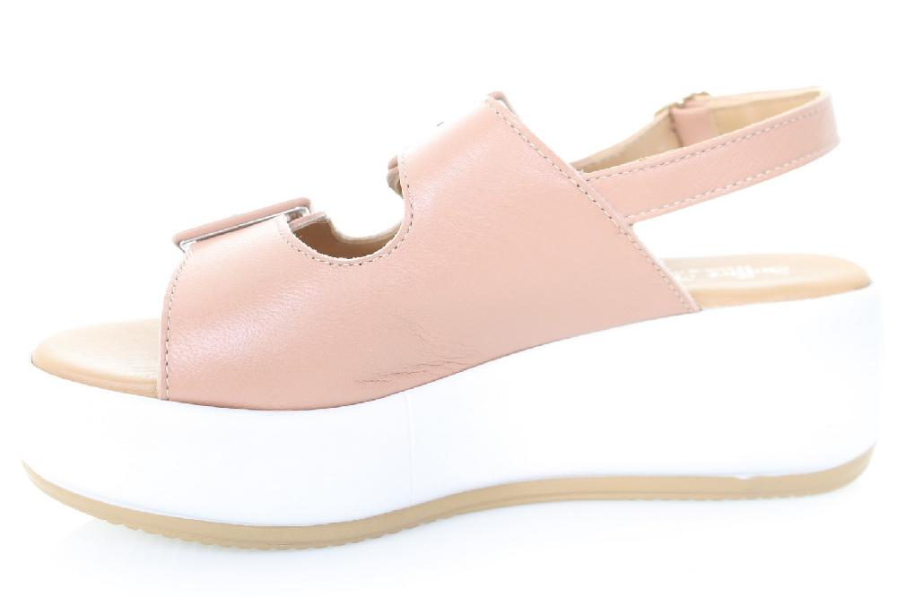 Soffice Sogno Sandalo in pelle su zeppa Moda