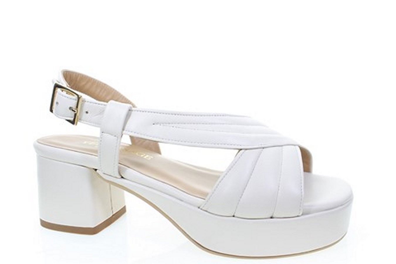 Soffice Sogno Sandalo in pelle con plateau Italia