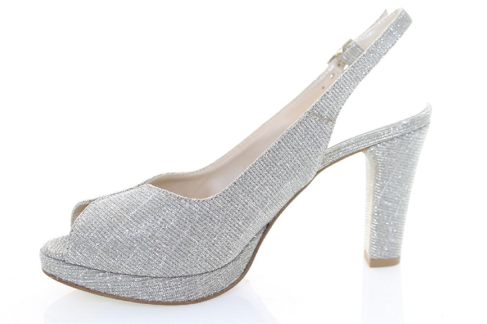 Soffice Sogno Sandalo in tessuto effetto glitter Sottocosto