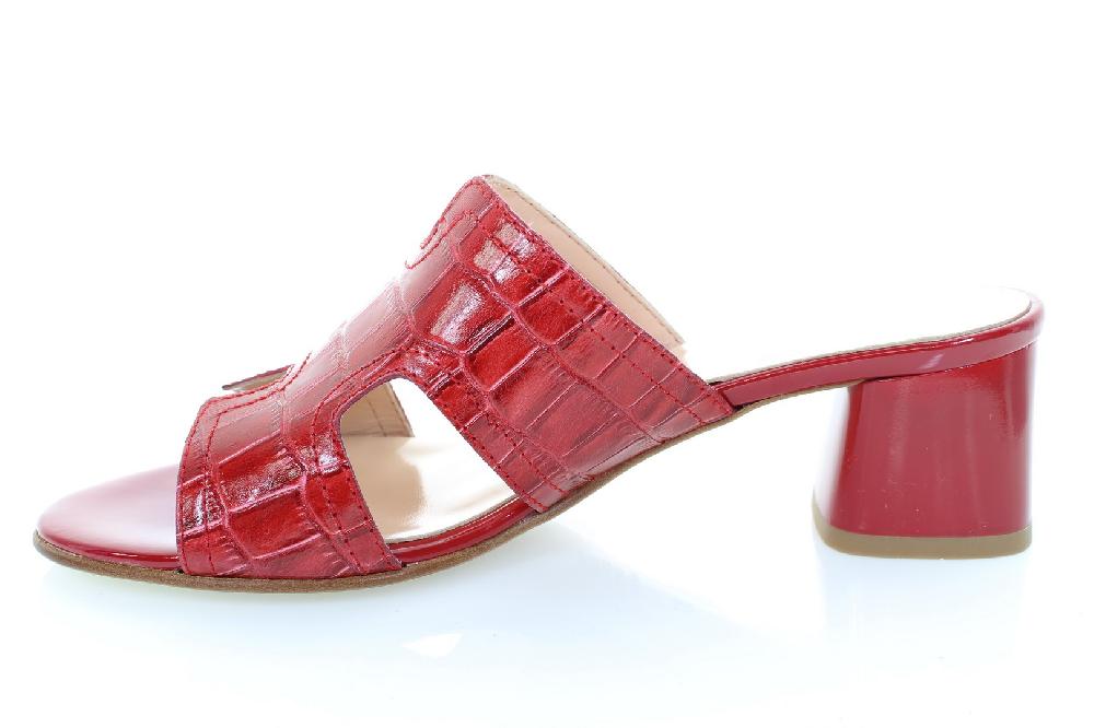 Soffice Sogno Sabot spuntato in pelle stampata Saldi Di Fabbrica