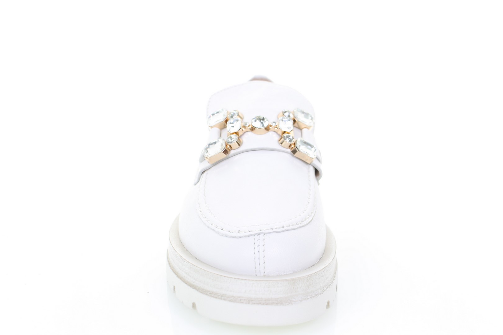 Soffice Sogno Mocassino in pelle con accessorio In Linea