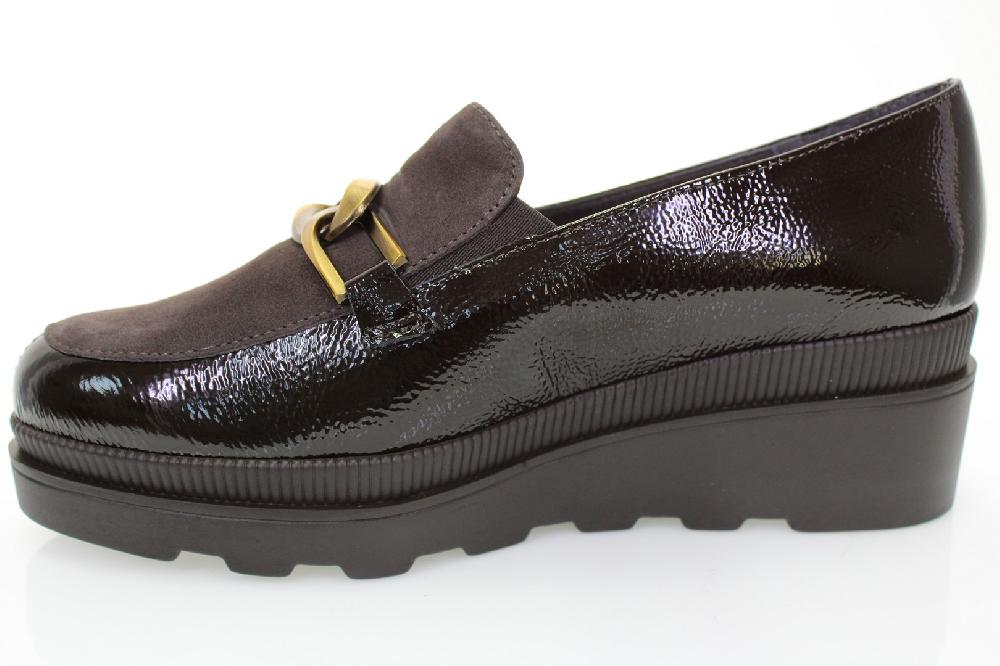 Soffice Sogno Slip on in pelle effetto vernice Presa