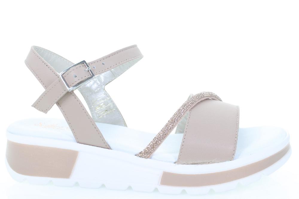 Soffice Sogno Sandalo in pelle con ornamento Spedizione Gratuita