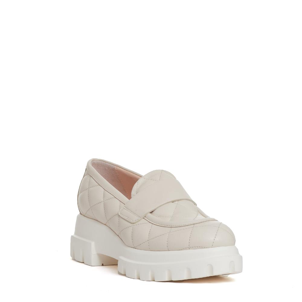 Sorelle Perego mocassino matelasse gesso Promozione Limitata
