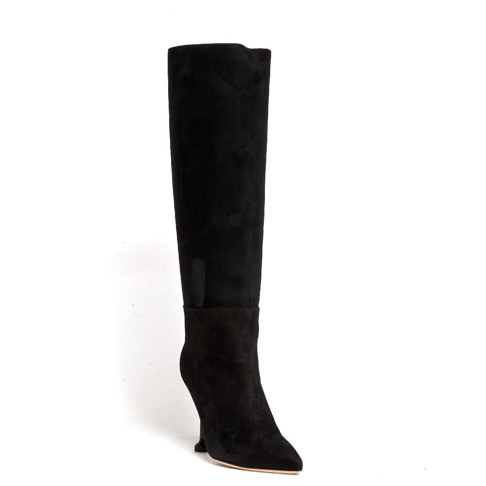 Sorelle Perego stivale in camoscio nero tacco 90 mm Affare Del Giorno