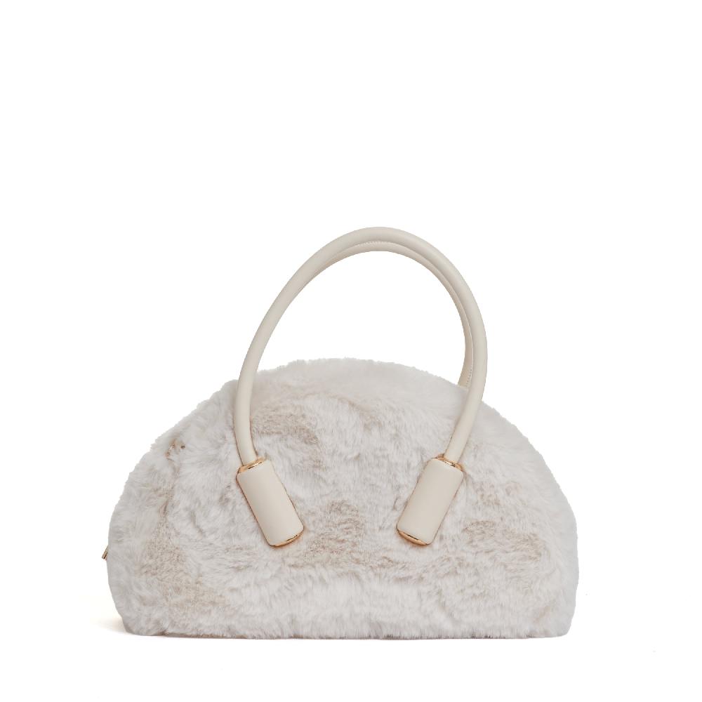 Sorelle Perego bauletto in eco fur color conchiglia Sconto