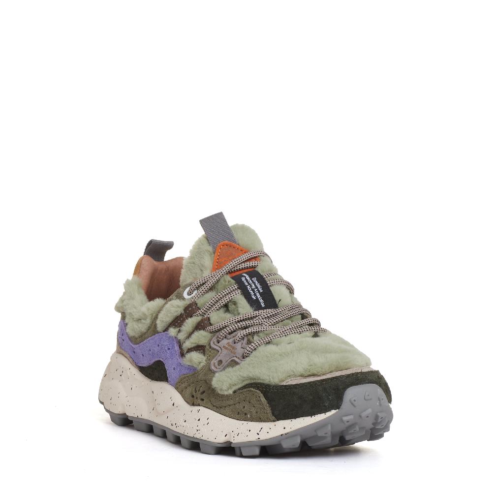 Sorelle Perego sneakers lilla e pelo verde Offerta