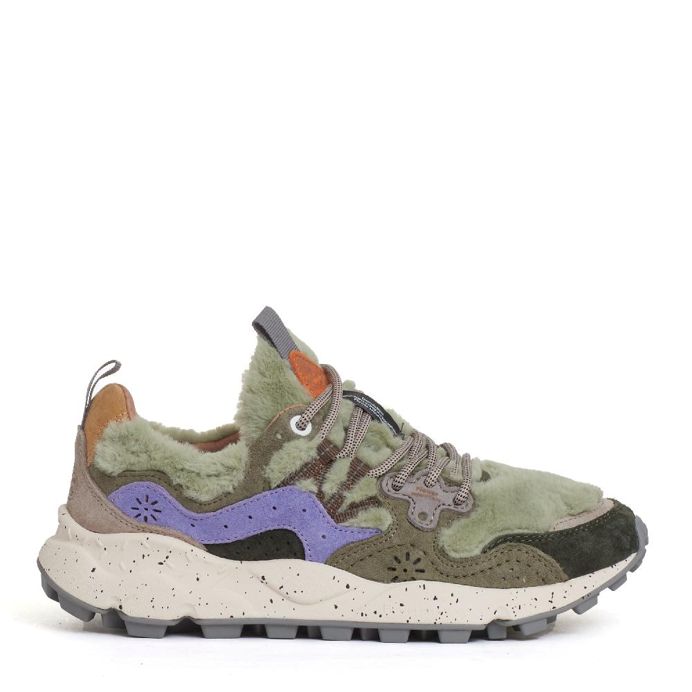 Sorelle Perego sneakers lilla e pelo verde Offerta