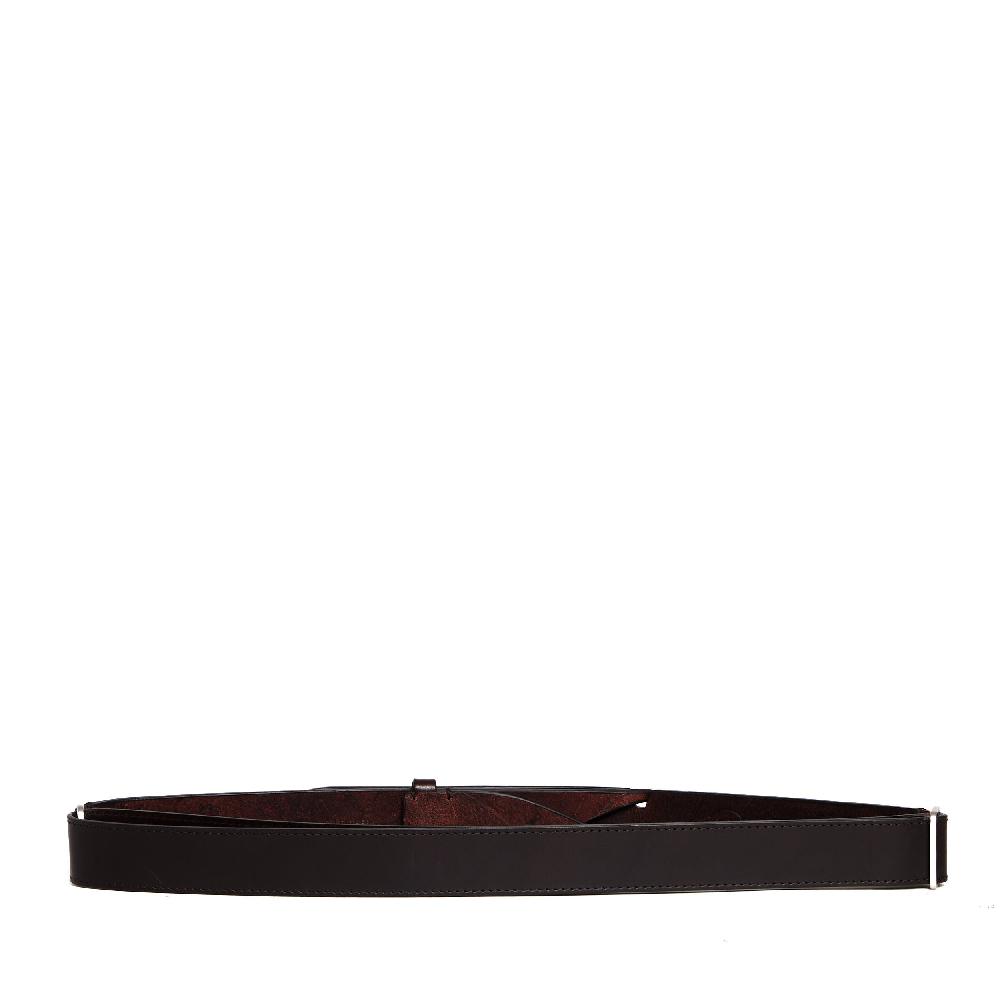 Sorelle Perego cintura nobuckle pelle bull marrone Outlet