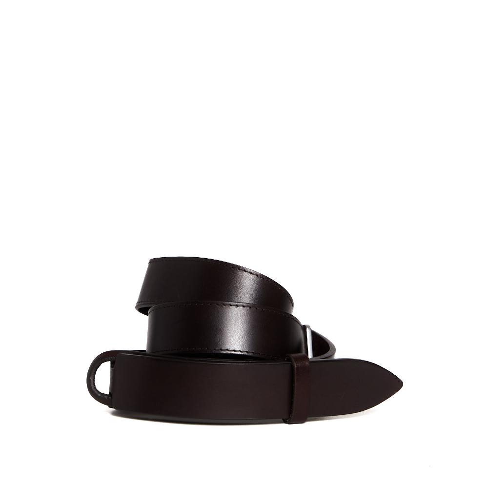 Sorelle Perego cintura nobuckle pelle bull marrone Outlet