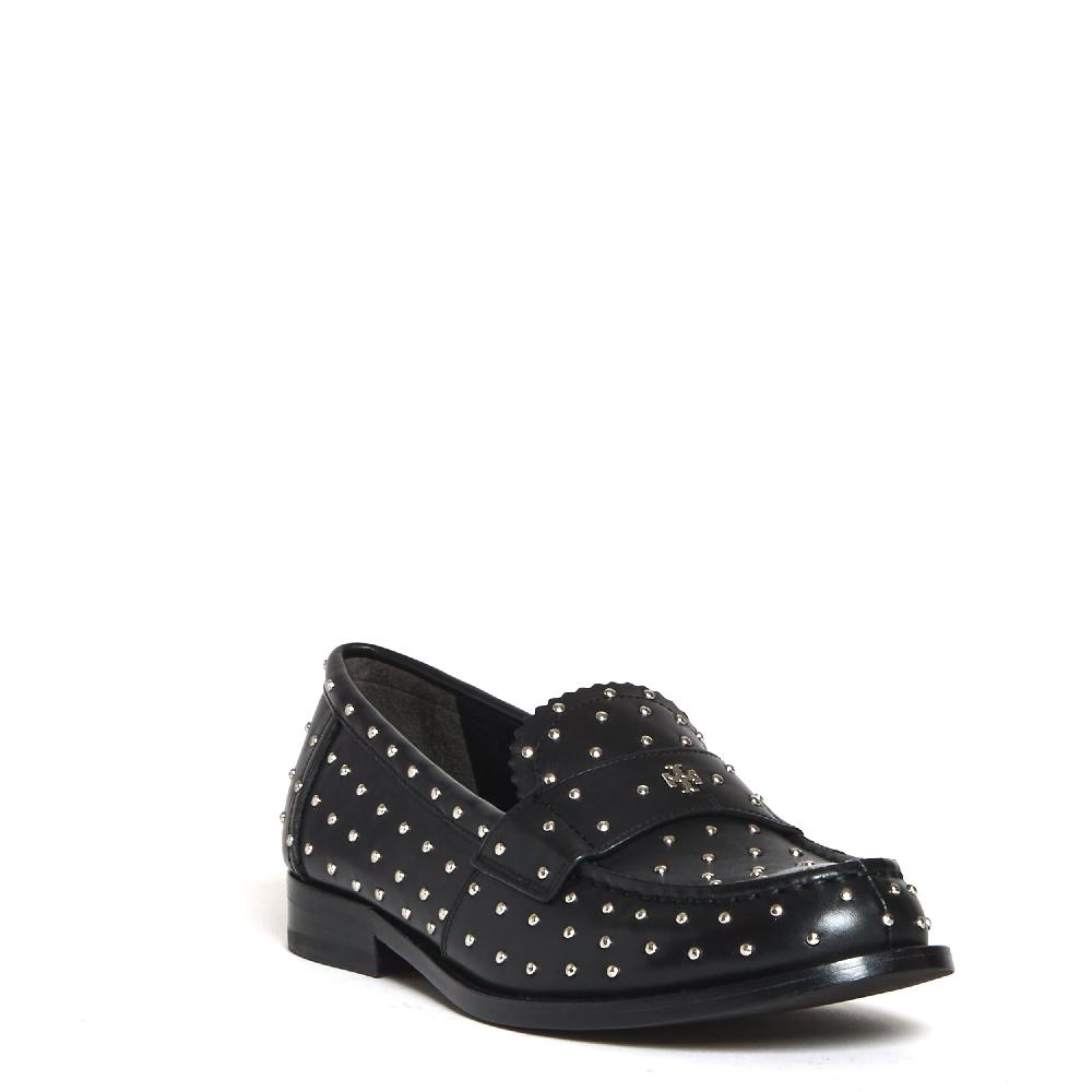 Sorelle Perego classic stud loafer black In Saldo