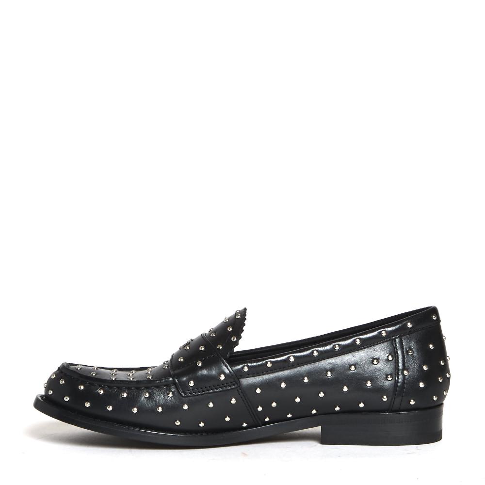 Sorelle Perego classic stud loafer black In Saldo