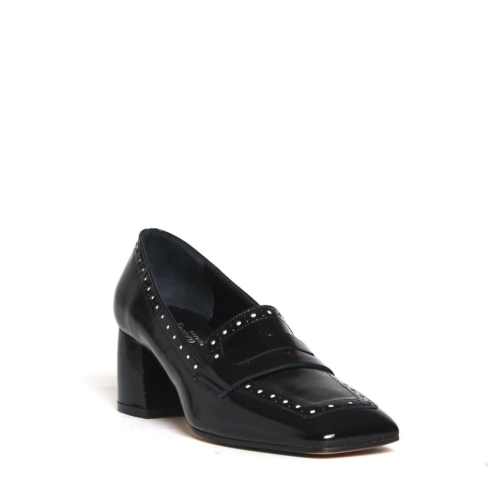 Sorelle Perego mocassino tacco 5 cm nero 2025