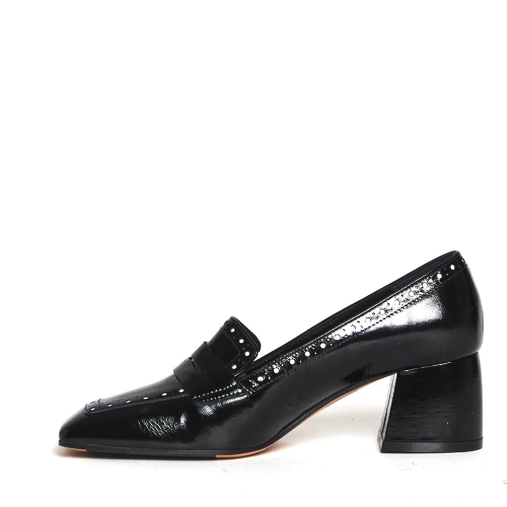 Sorelle Perego mocassino tacco 5 cm nero 2025