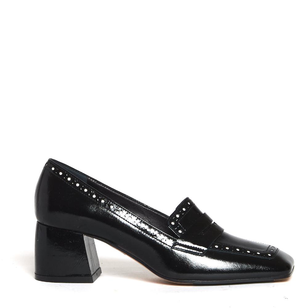 Sorelle Perego mocassino tacco 5 cm nero 2025