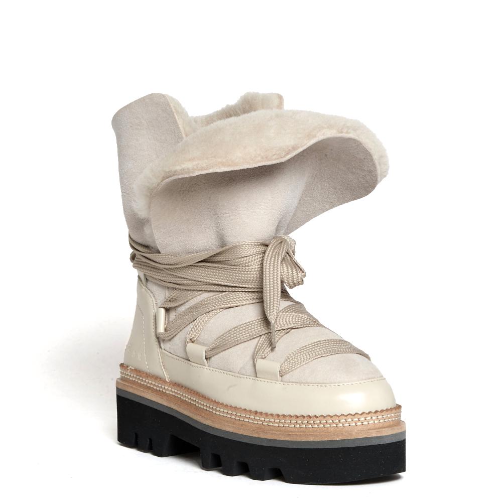 Sorelle Perego stivaletto montone beige In Linea
