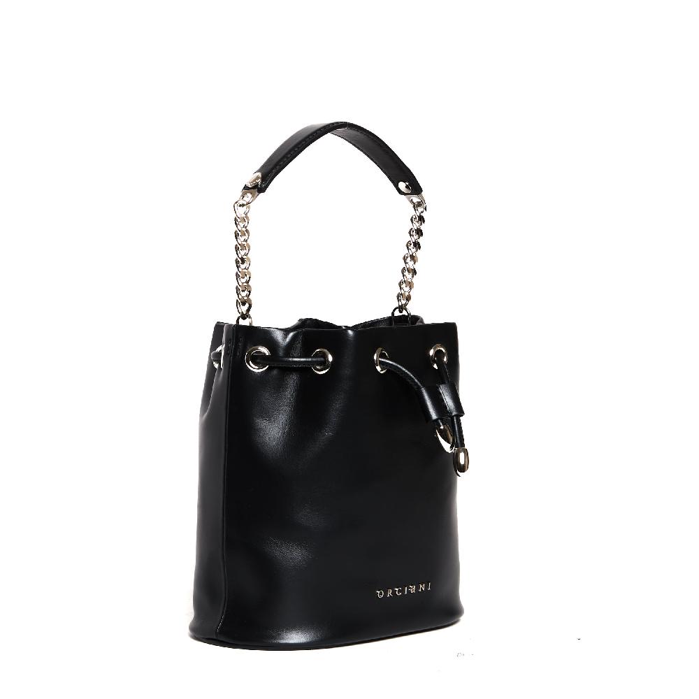 Sorelle Perego secchiello mini pelle nero Pezzi Unici
