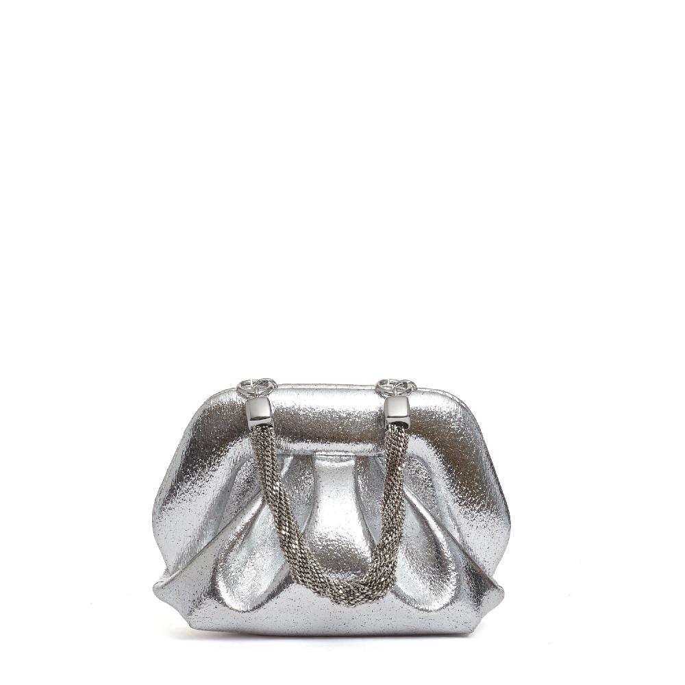 Sorelle Perego clutch argento manico catena Negozi Online