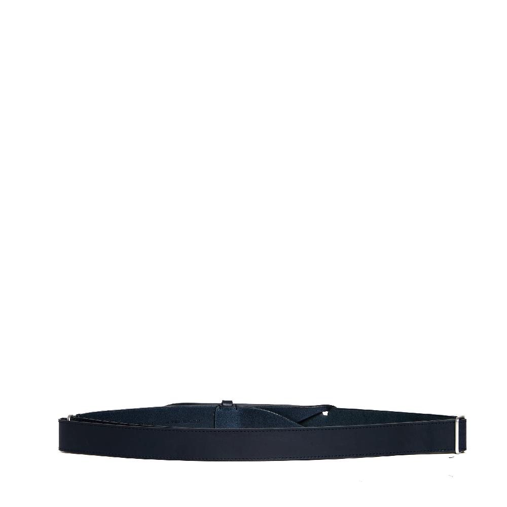 Sorelle Perego cintura nobuckle pelle bull blu Novità