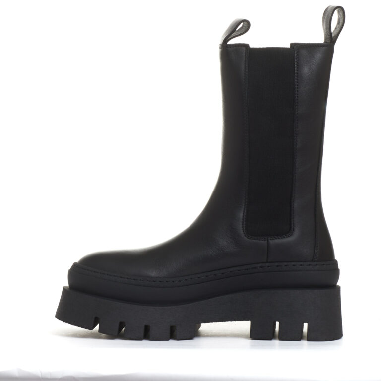 Sorelle Perego chelsea boot doppio fondo nero Saldi Di Fabbrica