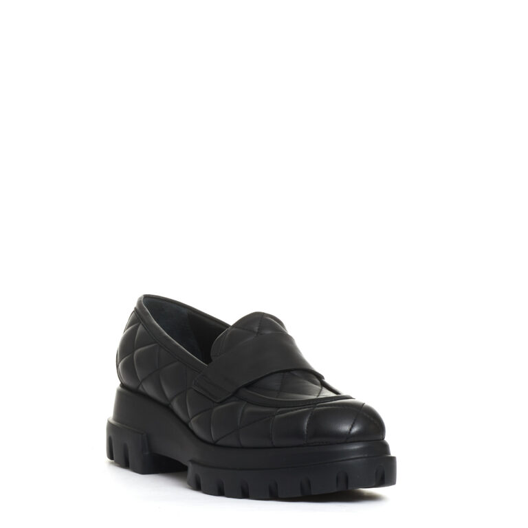 Sorelle Perego mocassino matelasse nero Vendite Flash