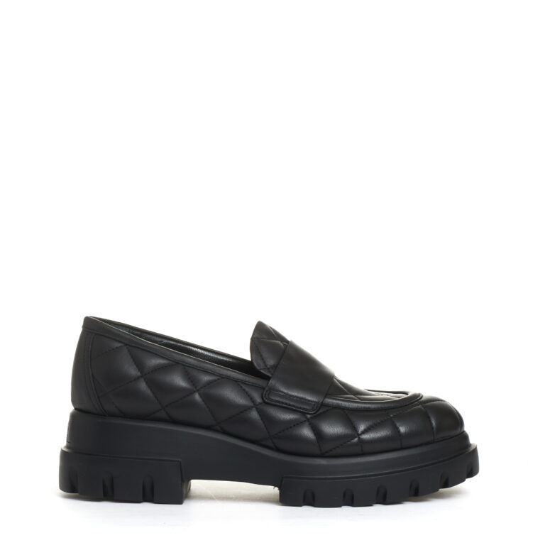 Sorelle Perego mocassino matelasse nero Vendite Flash