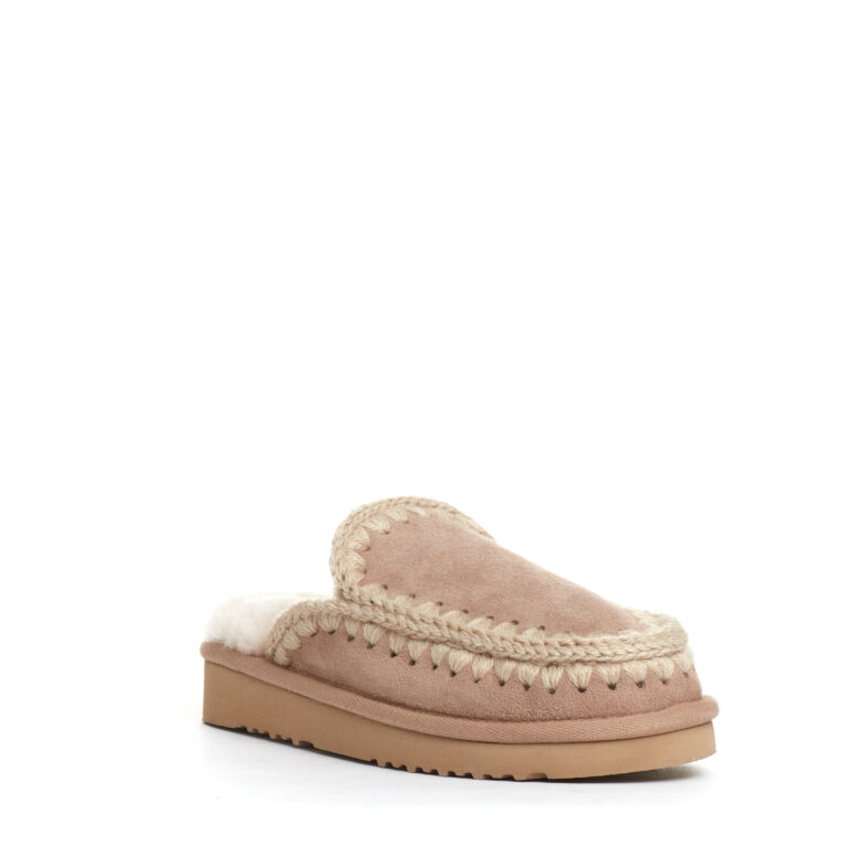 Sorelle Perego eskimo ciabatta camoscio beige 2025