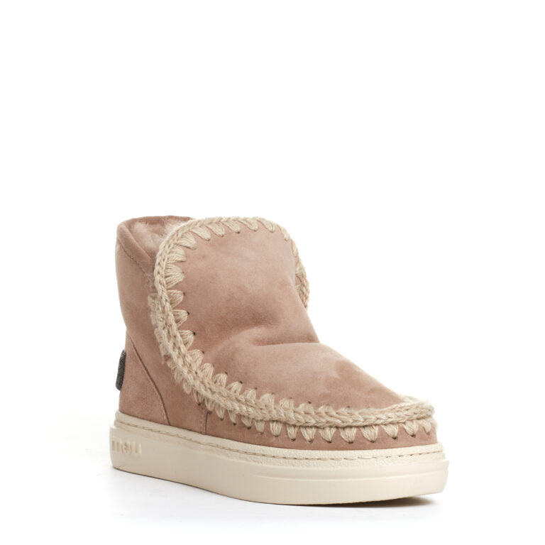 Sorelle Perego boot eskimo fondo sneakers camoscio nude 2025