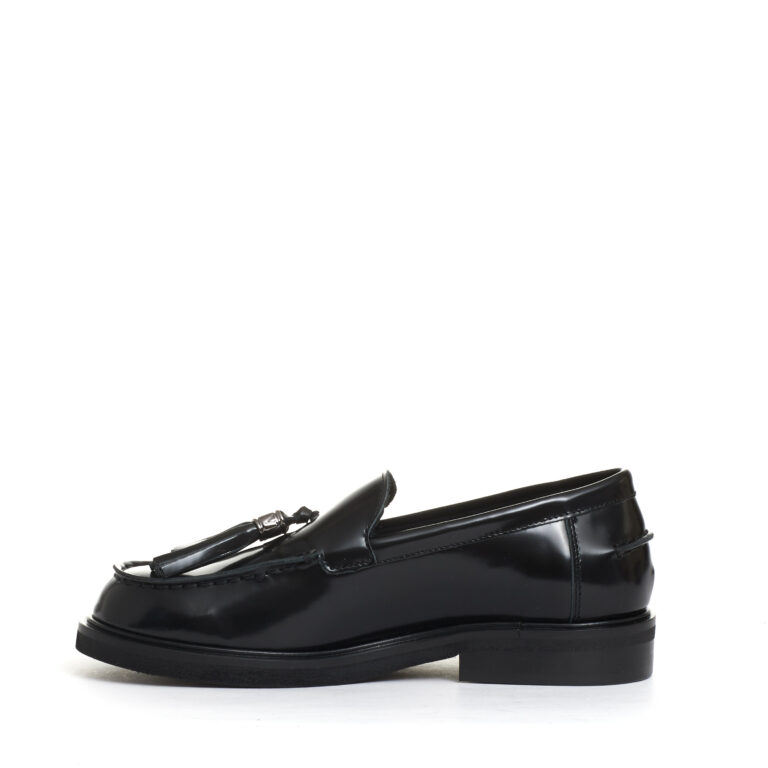 Sorelle Perego mocassino nero con nappine Vendita