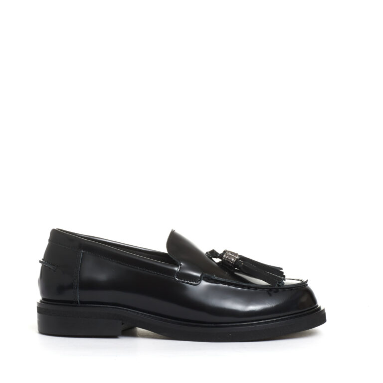 Sorelle Perego mocassino nero con nappine Vendita