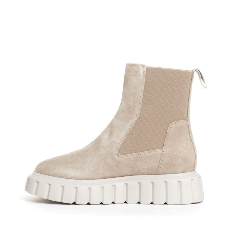 Sorelle Perego chelsea boot camoscio beige Promozione